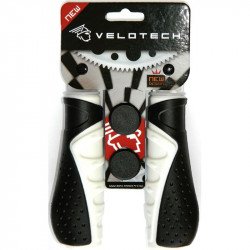 Kerékpár markolat Velotech Ergon fekete/fehér Kerékpár tartozékok Velotech