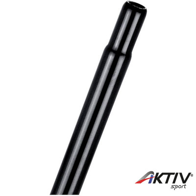 Kerékpár nyeregcső 25,4x300 mm acél fekete