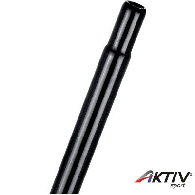 Kerékpár nyeregcső 25,4x300 mm acél fekete