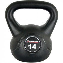 Cement töltésű súlyzó Kettlebell 14 kg Fitness Insportline