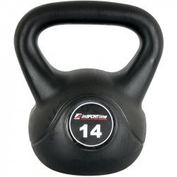Cement töltésű súlyzó Kettlebell 14 kg Fitness Insportline