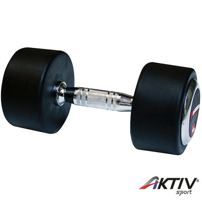 Egykezes gumis súlyzó 35 kg