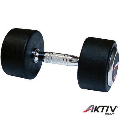 Egykezes gumis súlyzó 35 kg