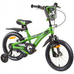 KAWASAKI Dirt gyermekkerékpár 16 col - fiú kerékpár INSPL