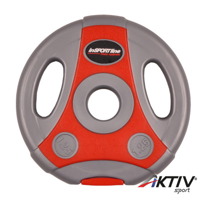 Súlytárcsa Ergo 1,25 kg szürke-piros
