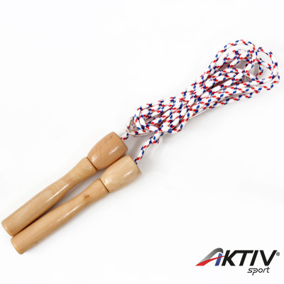 Ugrókötél fa markolattal