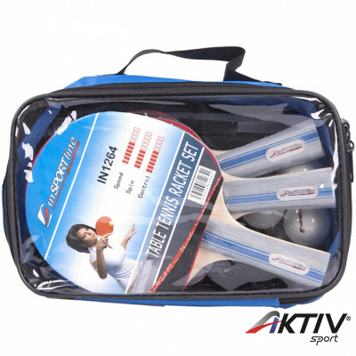 Pingpongszett ütővel, labdával, hálóval