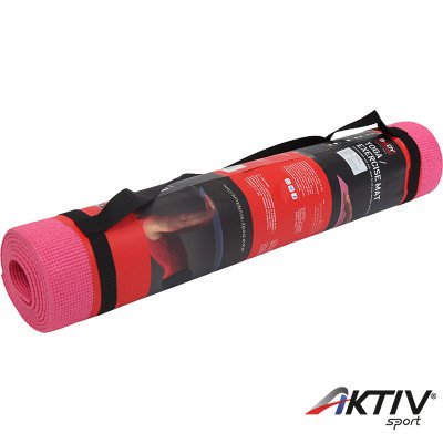 Body Sculpture jóga matrac hordozós pánttal rózsaszín