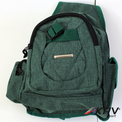 Testtáska csatos zöld