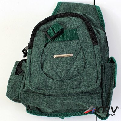 Testtáska csatos zöld