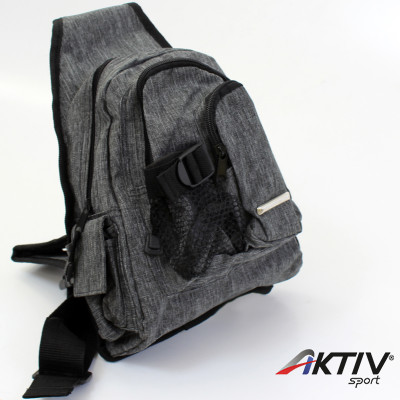 Testtáska hálós szürke