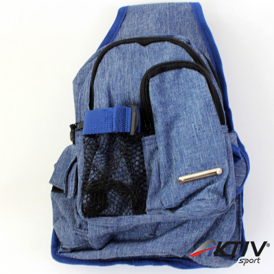 Testtáska hálós kék