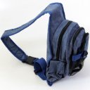 Testtáska hálós kék