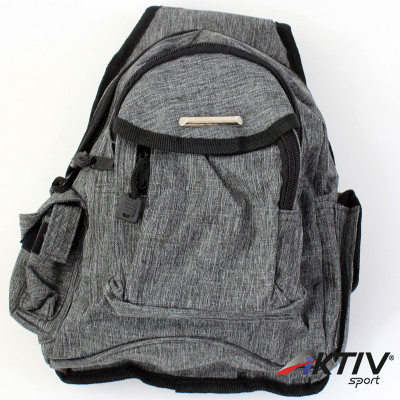 Testtáska zsebes szürke