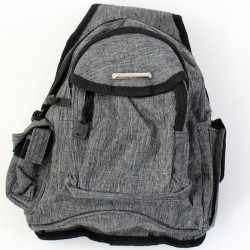 Testtáska zsebes szürke Sportszer