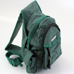 Testtáska zsebes zöld Sportszer