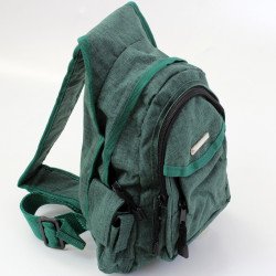 Testtáska zsebes zöld Sportszer