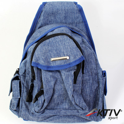 Testtáska zsebes kék