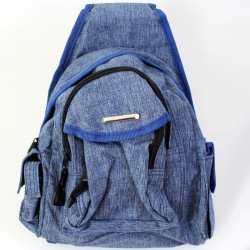 Testtáska zsebes kék Sportszer