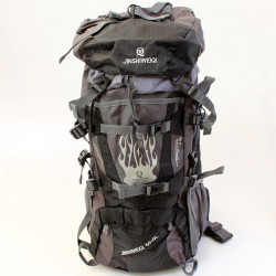 Túra-hátizsák 55l-es fekete Sportszer