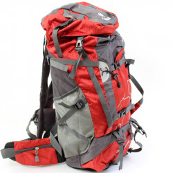 Túra-hátizsák 60l-es piros
