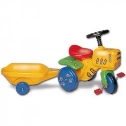 Kerti traktor utánfutóval Pedálos járművek Dohány Toys