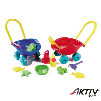 Homokozó szett talicskában