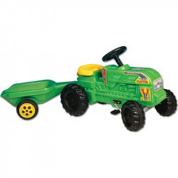 Farmer traktor utánfutóval Pedálos járművek Dohány Toys