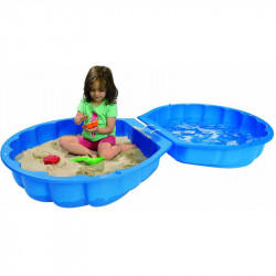 Kagyló formájú homokozó és medence