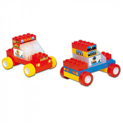 Dávid tűzoltó-police építő Játék