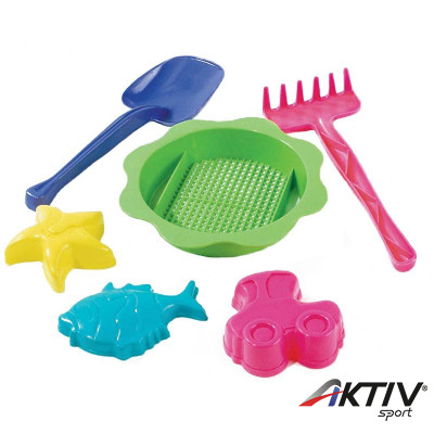 Szitás homokozó szett