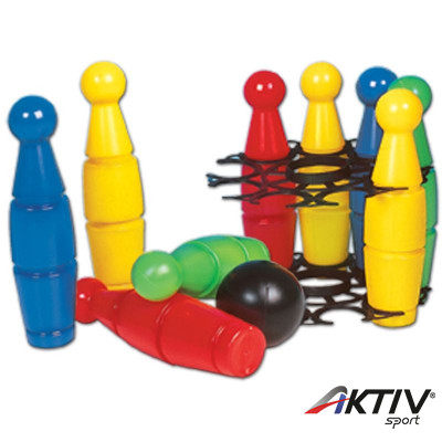 Műanyag teke készlet 9db-os