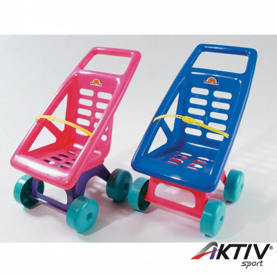 Műanyag játék babakocsi