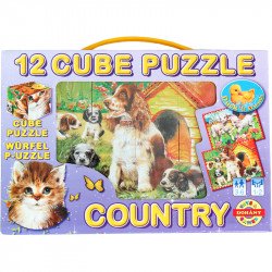 Mesekocka 12 db Country Készségfejlesztő játékok