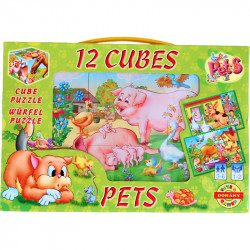 Mesekocka 12 db Pets Készségfejlesztő játékok