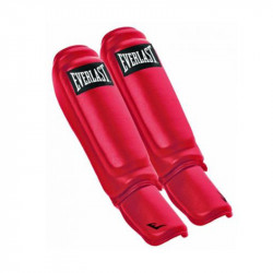 Bőr sípcsont- és lábfejvédő Everlast piros Sportszer Everlast