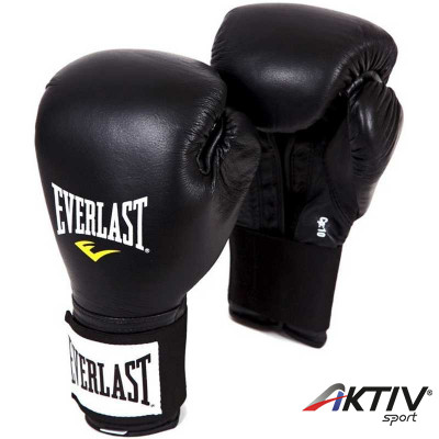 Edzőkesztyű bőr Everlast tépőzáras fekete