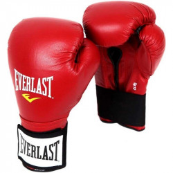 Edzőkesztyű bőr Everlast tépőzáras piros Sportszer Everlast