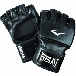 Grappling kesztyű Everlast műbőr fekete hüvelykujj nélkül Sportszer Everlast