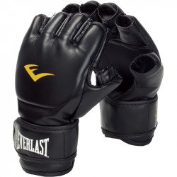 Grappling kesztyű Everlast bőr fekete Sportszer Everlast