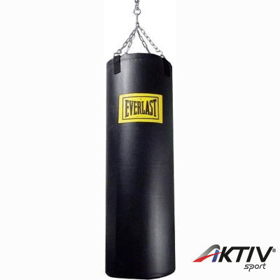 Bokszzsák Everlast bőr 30 kg, 106x35 cm töltve