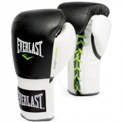 Bokszkesztyű Everlast Pro Fight fekete- fehér Sportszer Everlast