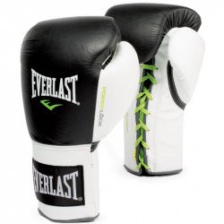Bokszkesztyű Everlast Pro Fight fekete- fehér Sportszer Everlast
