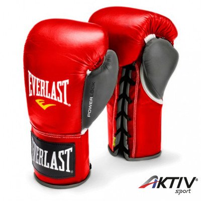 Bokszkesztyű Everlast Pro Fight piros- szürke