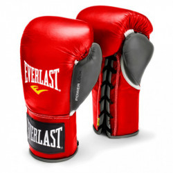 Bokszkesztyű Everlast Pro Fight piros- szürke Sportszer Everlast