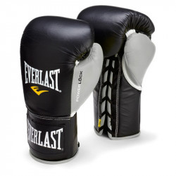 Bokszkesztyű Everlast Pro Fight fekete- szürke Sportszer Everlast