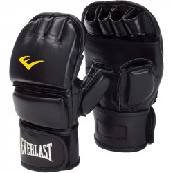 Grappling kesztyű Everlast fekete műbőr zárt hüvelykujjas Sportszer Everlast