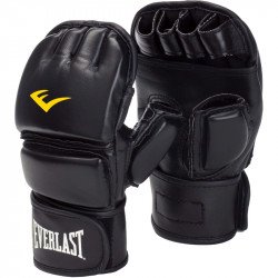 Grappling kesztyű Everlast fekete műbőr zárt hüvelykujjas Sportszer Everlast