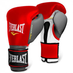 Bokszkesztyű Everlast Powerlock tépőzáras piros-fehér Sportszer Everlast
