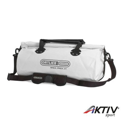 Utazótáska M Rack-Pack fehér-fekete